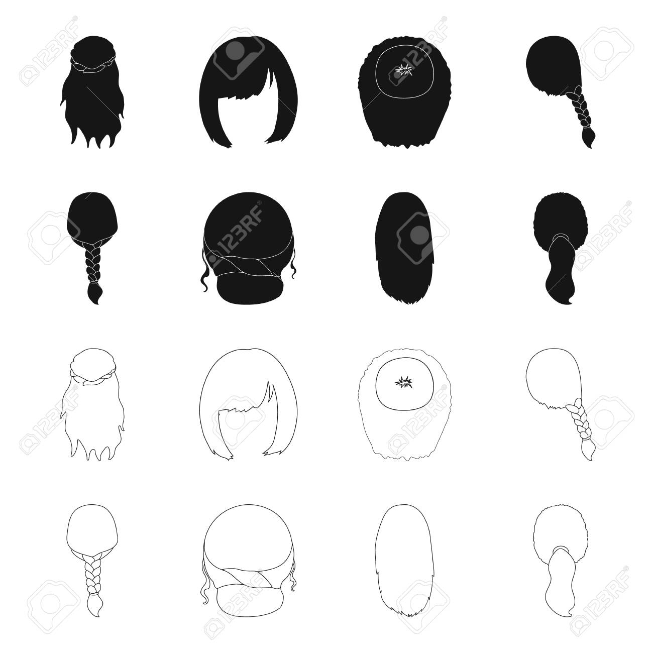 Light Braid Fish Tail And Other Types Of Hairstyles Back