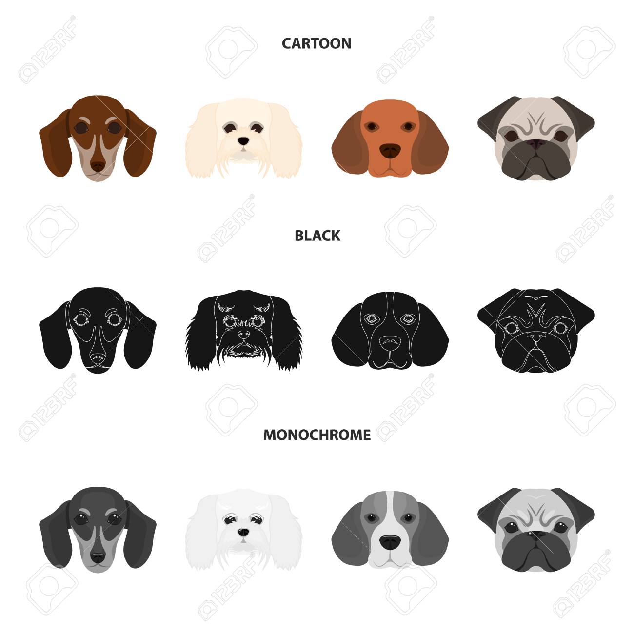 black muzzle dog breeds