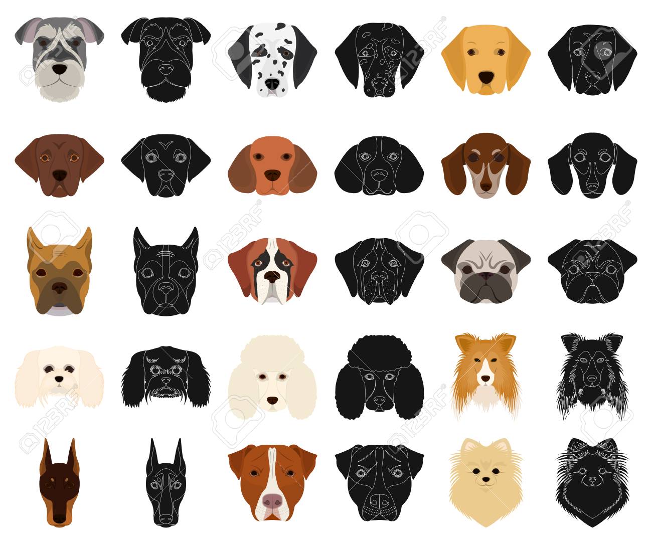 black muzzle dog breeds