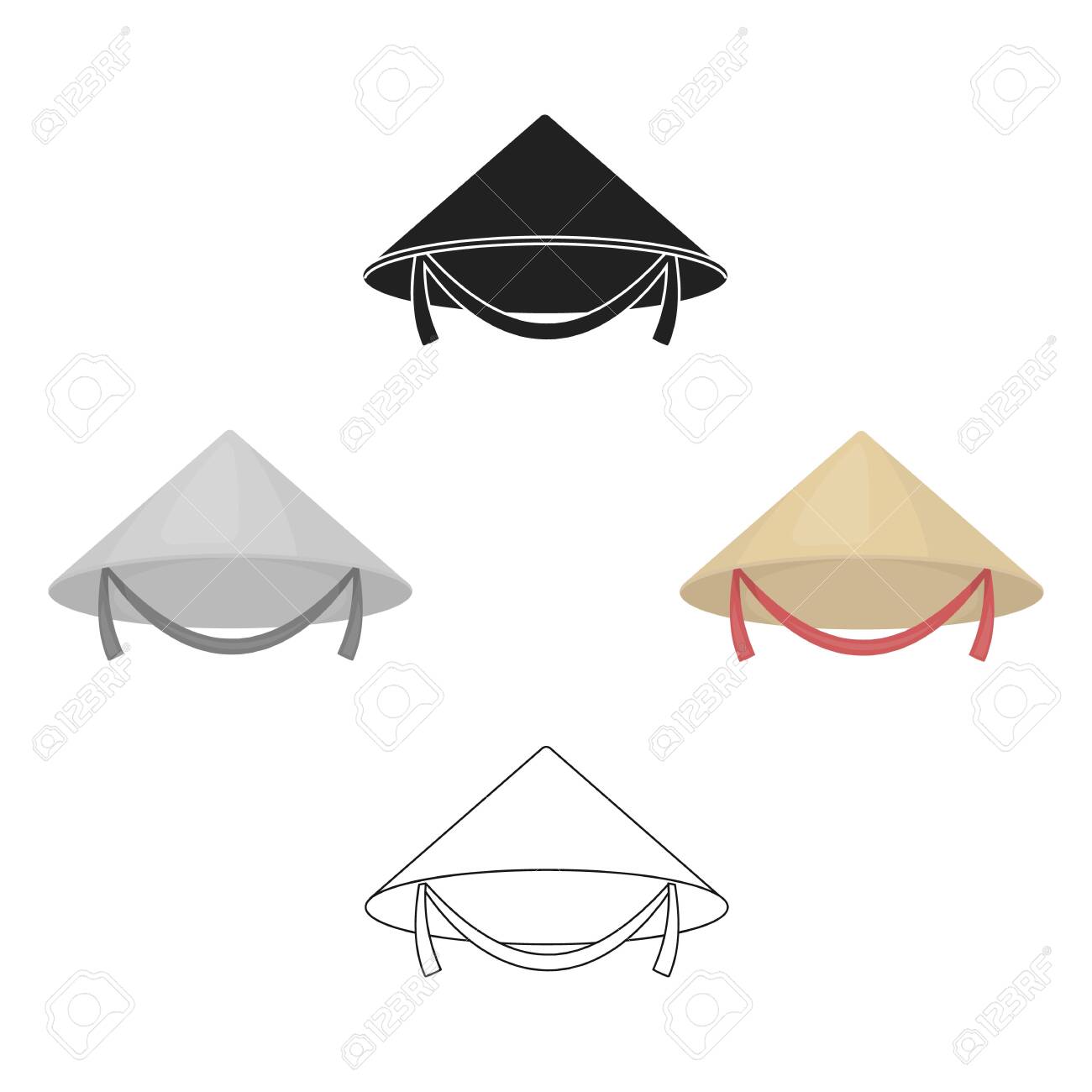 black conical hat