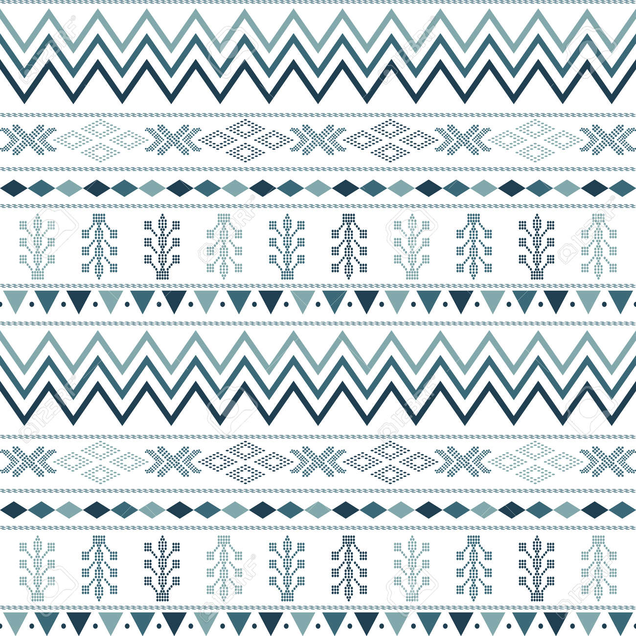 seamless pattern with motif Aztec tribal geometric shapes. seamless traditional textile bandhani sari border. creative seamless indiant bandhani textures border - 159756371 seamless pattern with motif Aztec tribal geometric shapes. seamless traditional textile bandhani sari border. creative seamless indiant bandhani textures border - 159756371