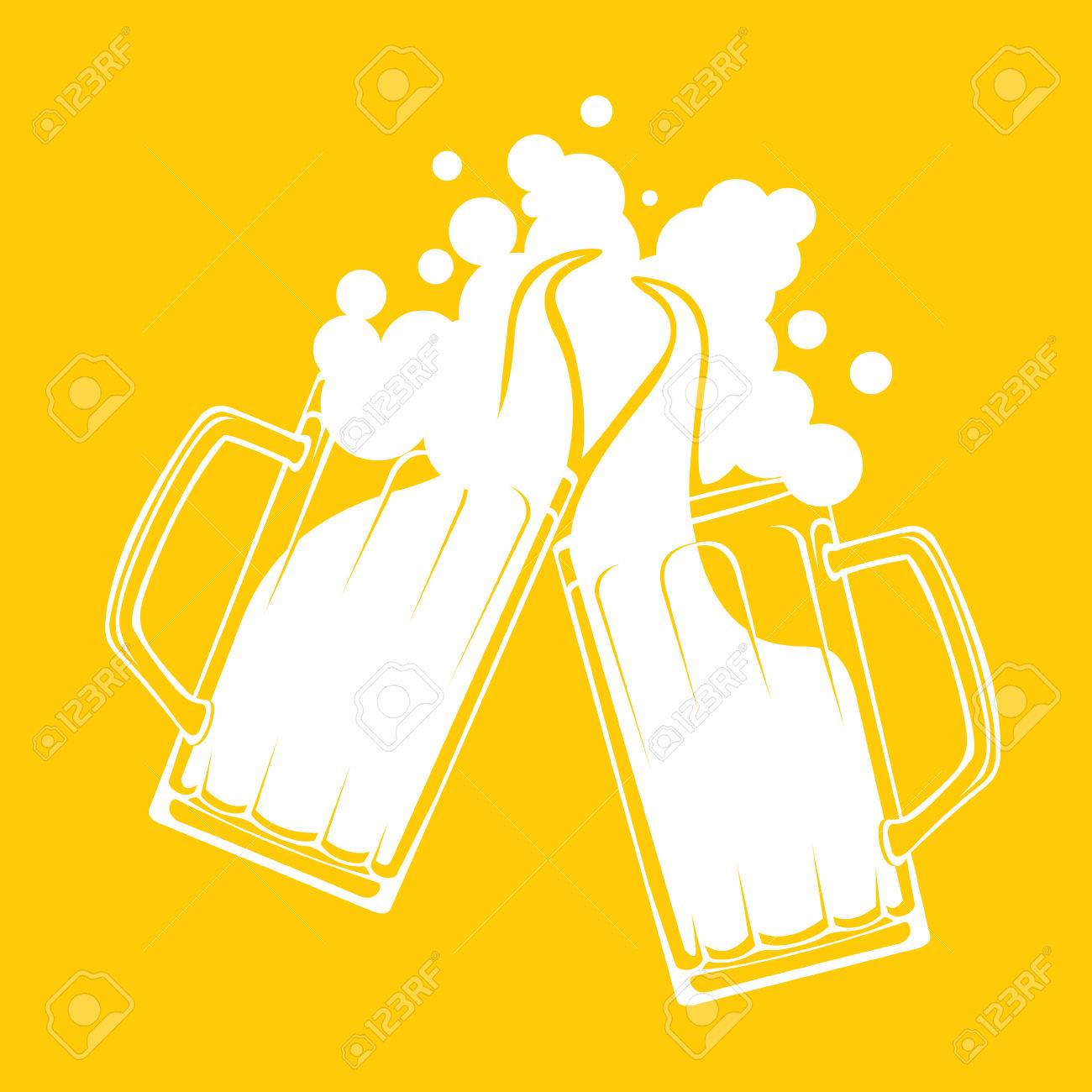 ビール乾杯 Splash コンセプト シンプル モダンなフラット デザイン層状ベクトル イラストのイラスト素材 ベクタ Image ビール乾杯 Splash コンセプト シンプル モダンなフラット デザイン層状ベクトル イラストのイラスト素材 ベクタ Image