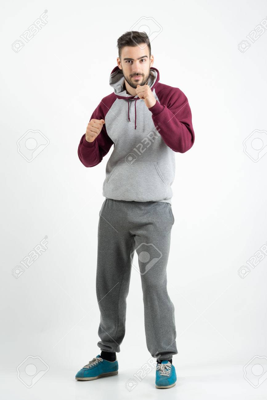 sporty casual male