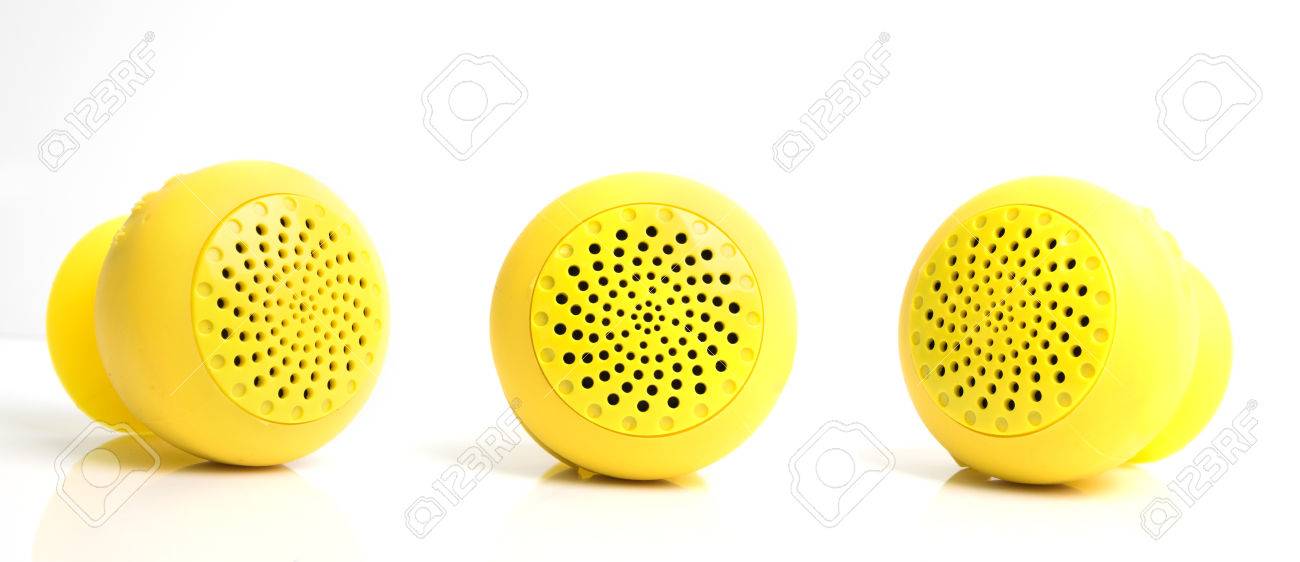 yellow bluetooth speaker