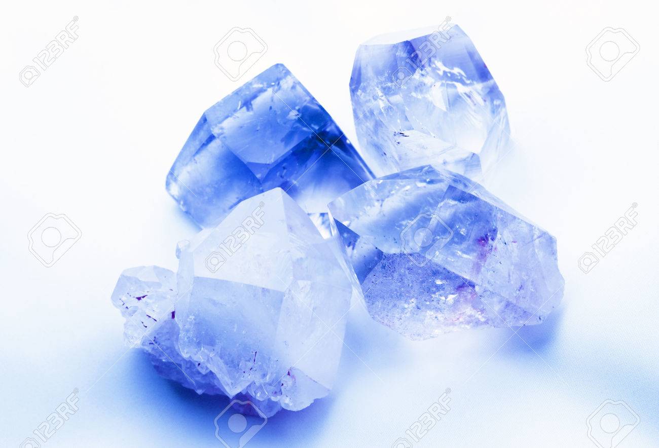 サファイアとロッククリスタルダブレットのチャーム サファイアとロッククリスタルダブレットのチャーム サファイアと