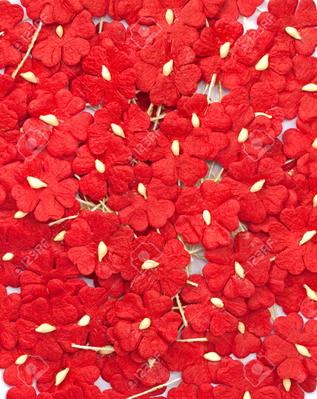 group of red handicraft paper flower stock photo picture and handicraft paper flower