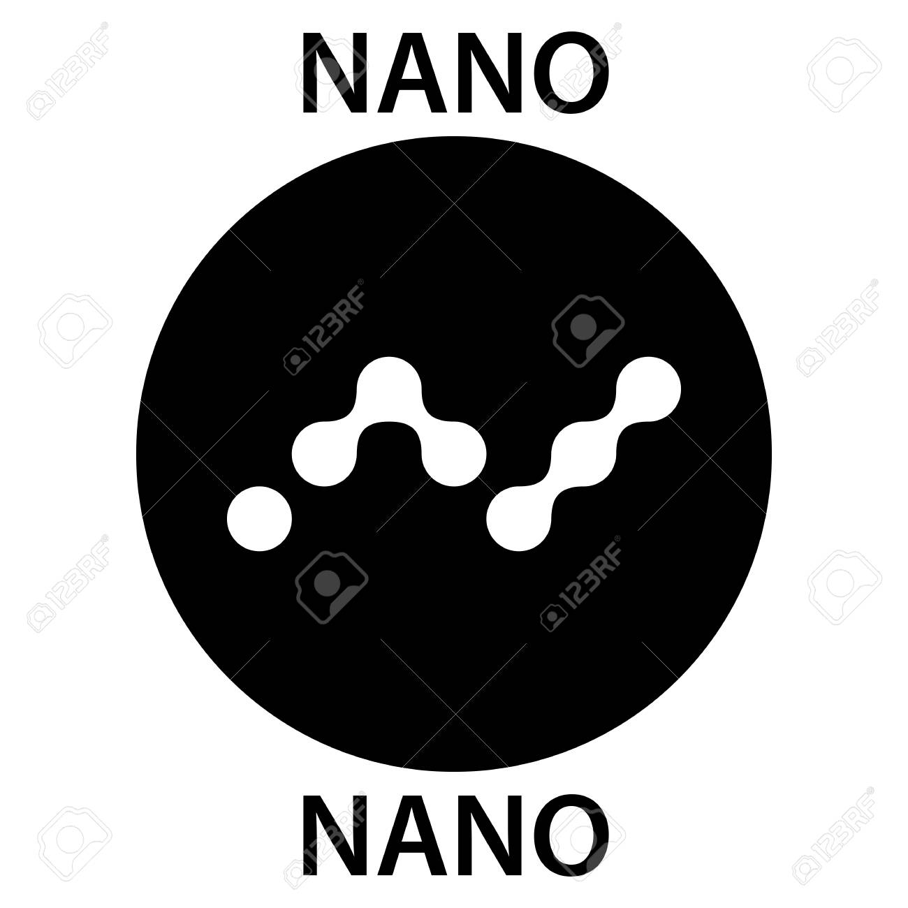 Icône De Blockchain De Crypto-monnaie Nano Coin. Symbole Électronique  Virtuel, Argent Internet Ou Crypto-monnaie, Logo Clip Art Libres De Droits,  Svg, Vecteurs Et Illustration. Image 102229469