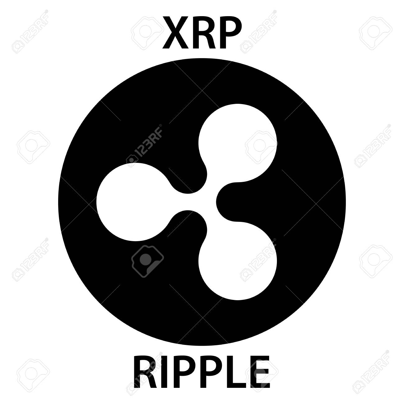 Ripple Cryptocurrency Blockchain Icon. Virtual Electronic, Internet Money  Or Cryptocoin Symbol, Logo Royalty Free SVG, Cliparts, Vectors, and Stock  Illustration. Image 102254222.