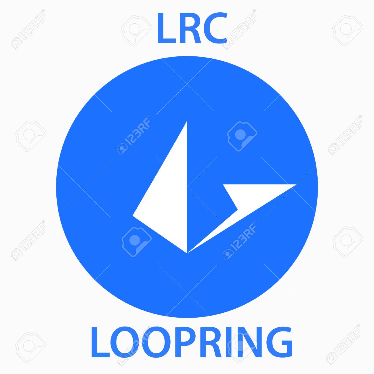 루프링 코인 암호화폐 블록체인 아이콘입니다. 가상 전자, 인터넷 돈 또는 Cryptocoin 기호, 로고 로열티 무료 사진, 그림,  이미지 그리고 스톡포토그래피. Image 109428085
