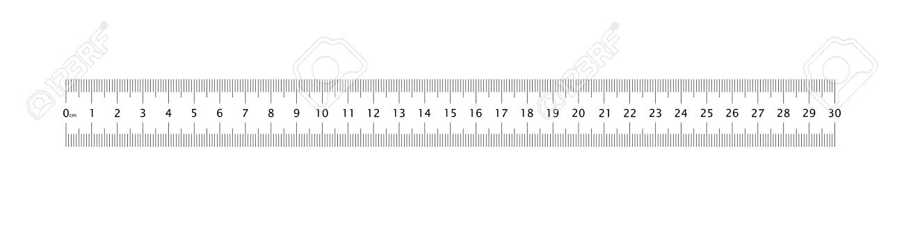 Ruler 30 Cm Grid Template Measuring Tool Graduation Metric Centimeter Size Indicators Royalty Free Cliparts Vectors And Stock Illustration Image