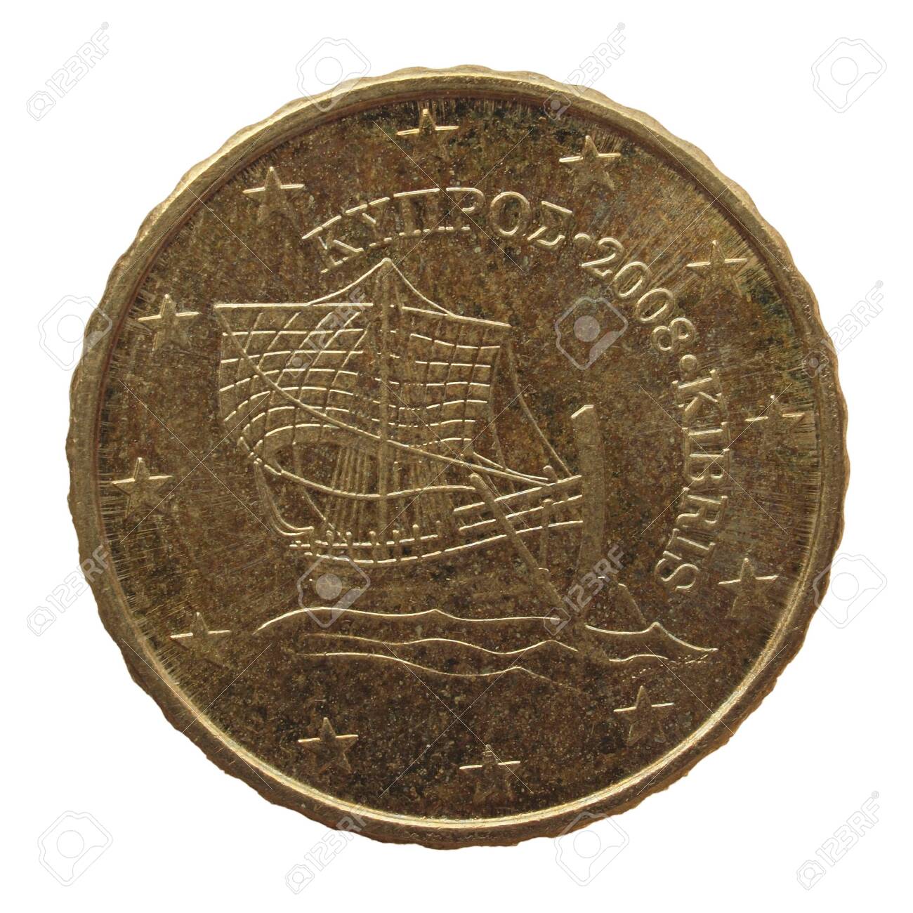 キプロスから 10 ユーロ セント硬貨の写真素材・画像素材 Image 30172610