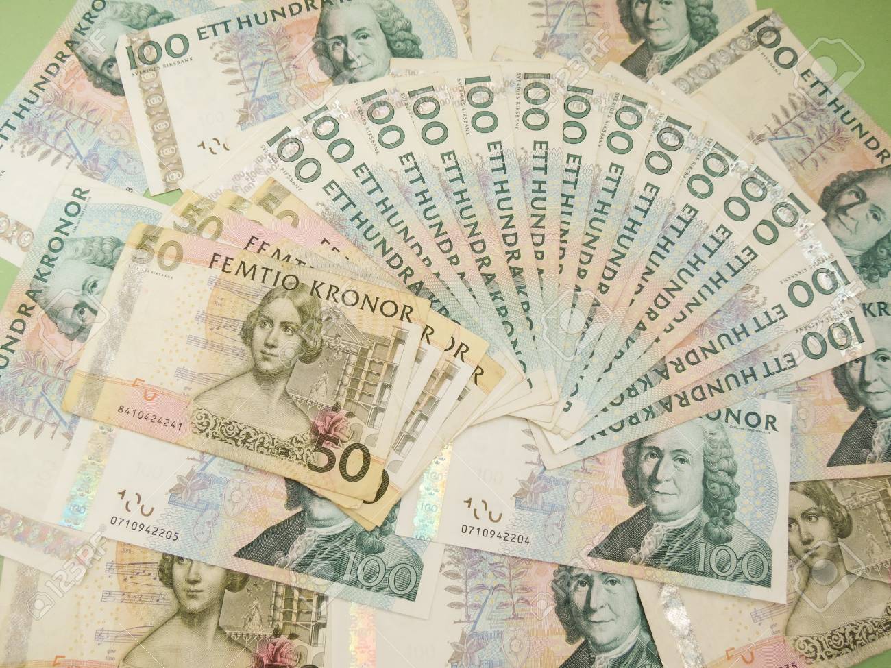 Swedish Currency SEK From Sweden Useful As A Background 正版图像123RF中国-  高质量免版税图像库. Image 76134720