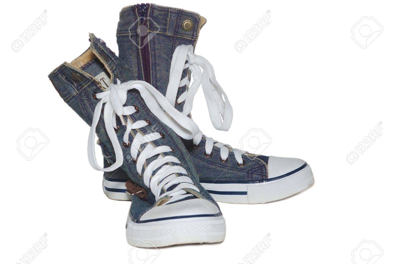 tall tennis shoes