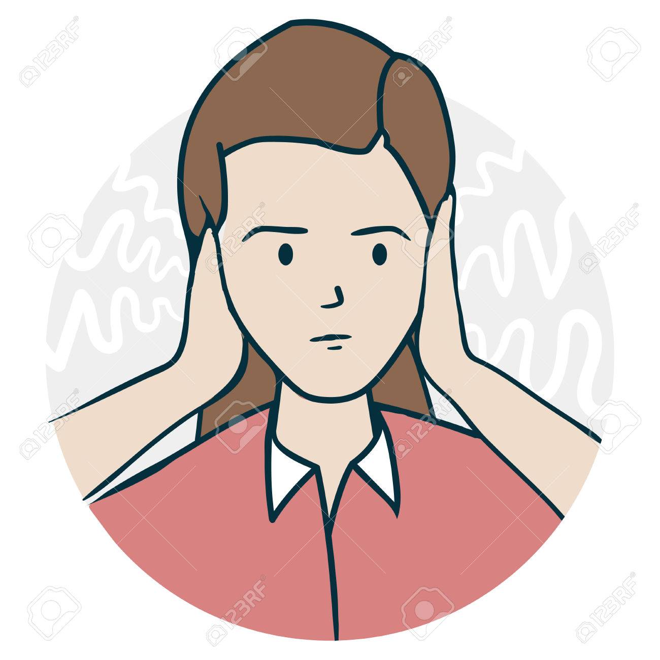 彼女は彼女の耳を覆った 聴覚や聴覚障害の問題 面白い漫画スタイルのイラスト の写真素材 画像素材 Image 彼女は彼女の耳を覆った 聴覚や聴覚障害の問題 面白い漫画スタイルのイラスト の写真素材 画像素材 Image