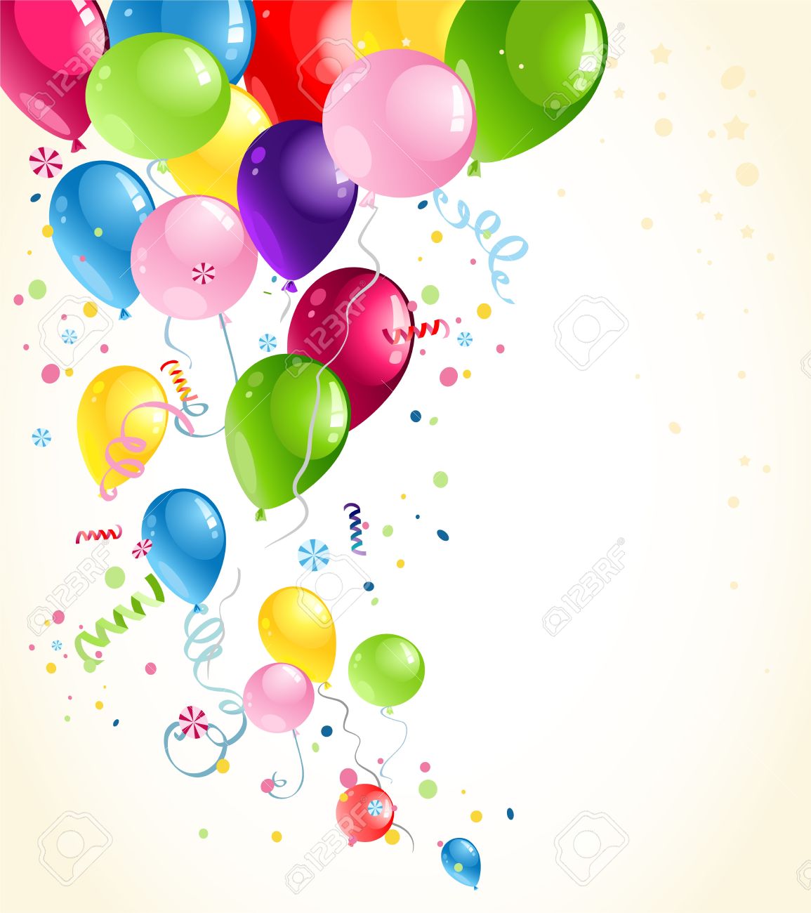 Festive Balloons Background With Space For Text Royalty Free Cliparts Vectors And Stock Illustration Image
