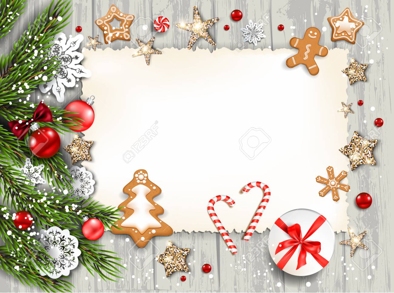 christmas festive template for banner ticket leaflet card