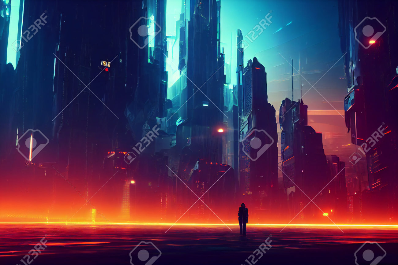 Night Artwork Futuristic City Cyberpunk Wallpaper Preview0.Jpg