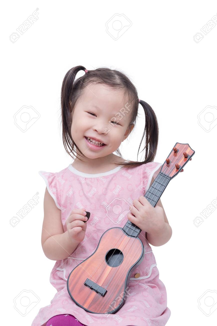 little girl toy guitar