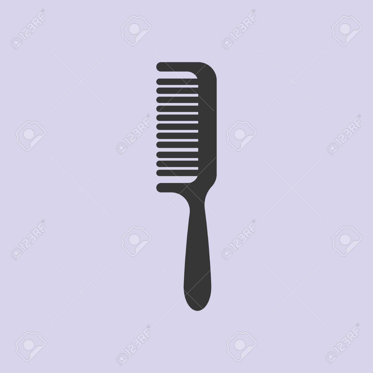 kamm vektor friseur kamm salon kamm kammen haare schwarze kamm vektor illustration