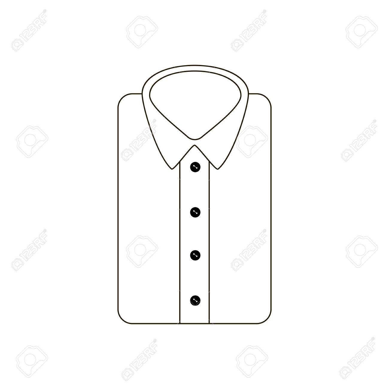 T シャツのベクター アイコン シャツのイラストです ベクトル図のイラスト素材 ベクタ Image