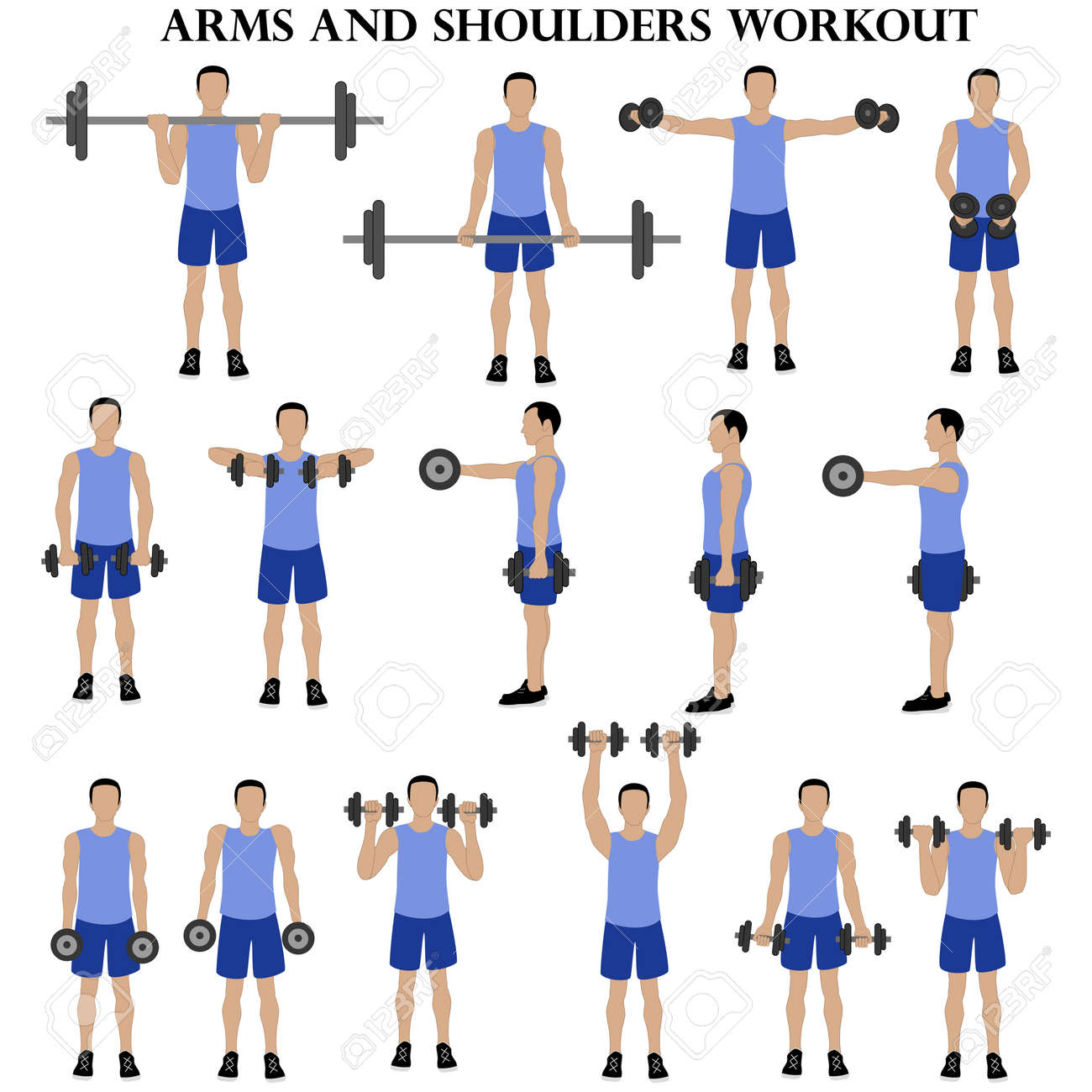 Con Mancuernas Rutina De Pecho Y Brazo Gym Gym Tipos De Ejercicios