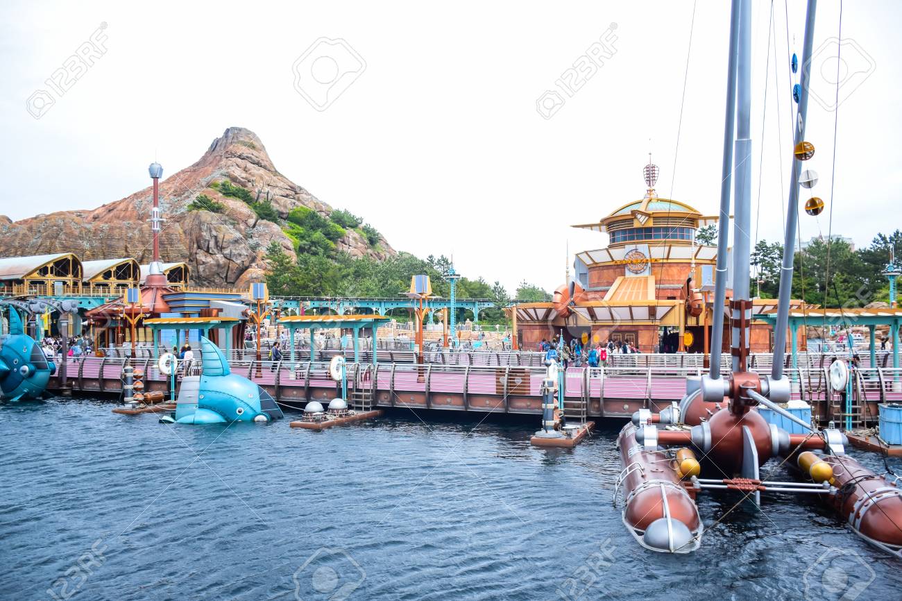 16 年 5 月 千葉県 千葉県浦安市にある東京ディズニーシー ポートディスカバリー地域 の写真素材 画像素材 Image