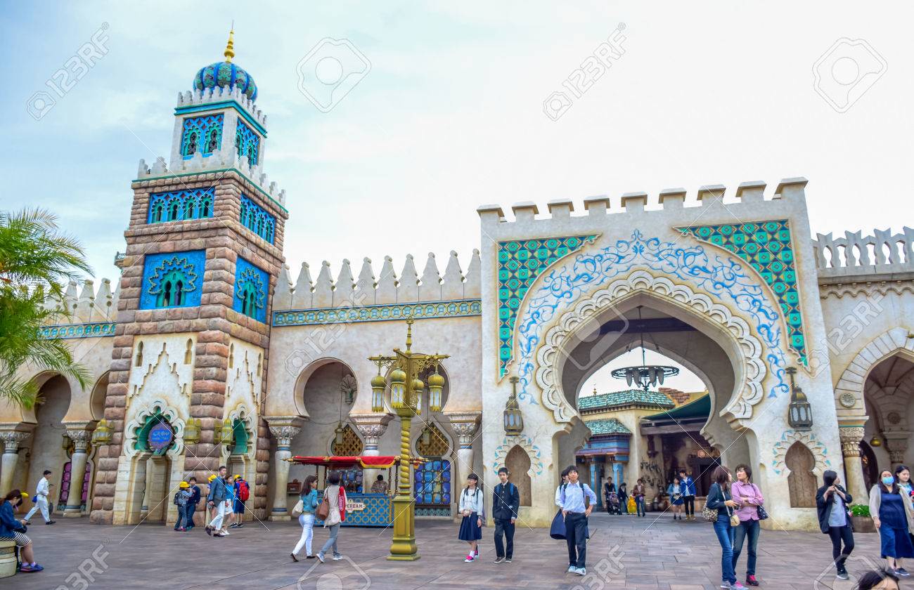 千葉県浦安市にある東京ディズニーシーで 16 年 5 月 千葉県 アラビアンコーストのアトラクションのエリア の写真素材 画像素材 Image