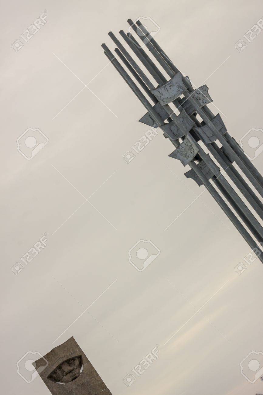 タンネンベルクのフィールド 1410 歴史的な場所のドイツ兵士と軍の戦いを磨くとき 冬時間 の写真素材 画像素材 Image