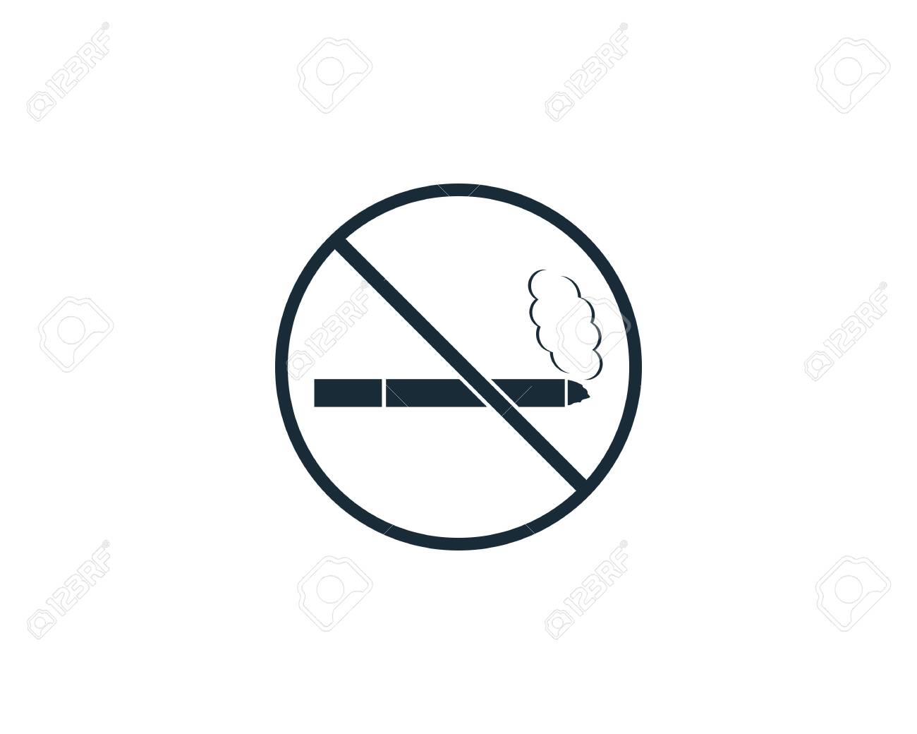 No Smoking Area Icon Vector Logo Template Illustration Design Royalty Free Cliparts Vectors And Stock Illustration Image 141426205