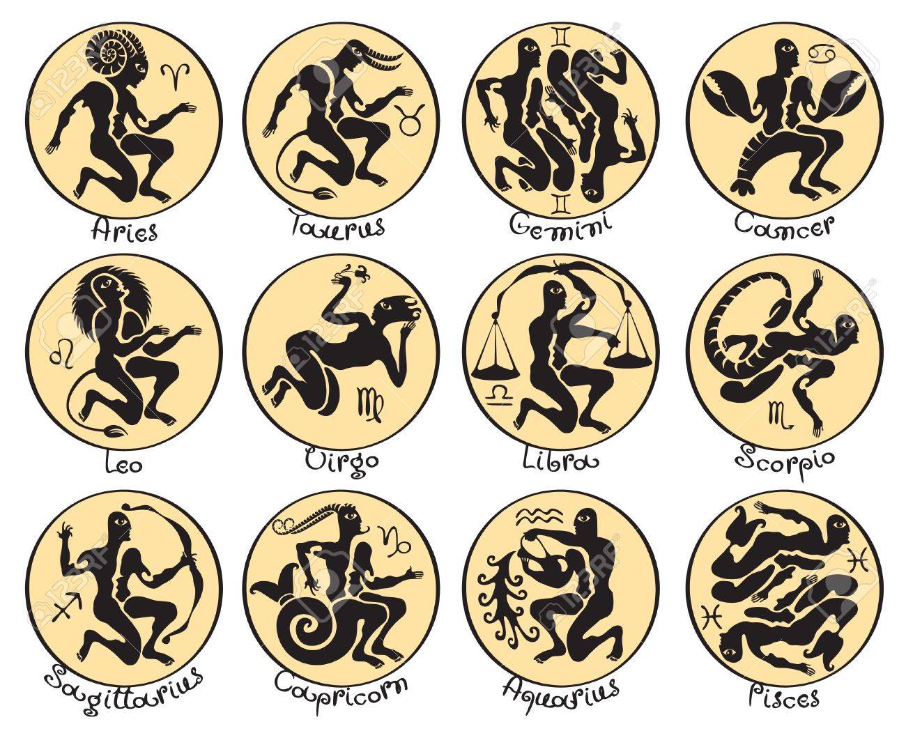 アンティーク スタイルの星座 のイラスト素材 ベクタ Image