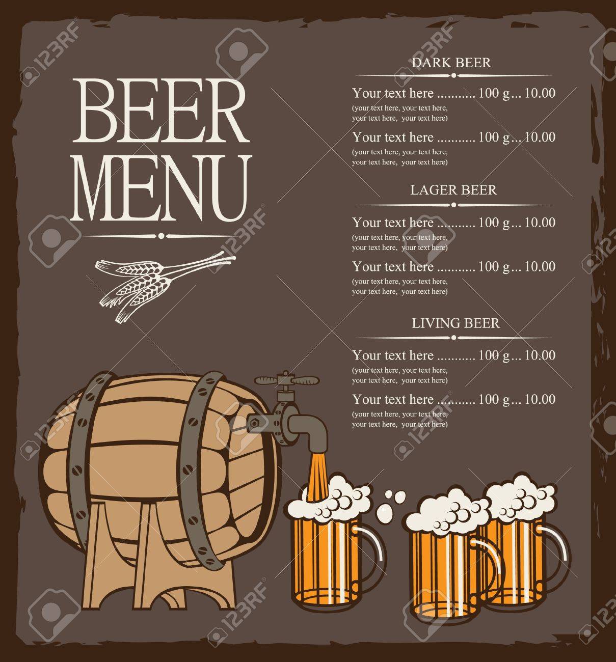 Beer barrel menu deals