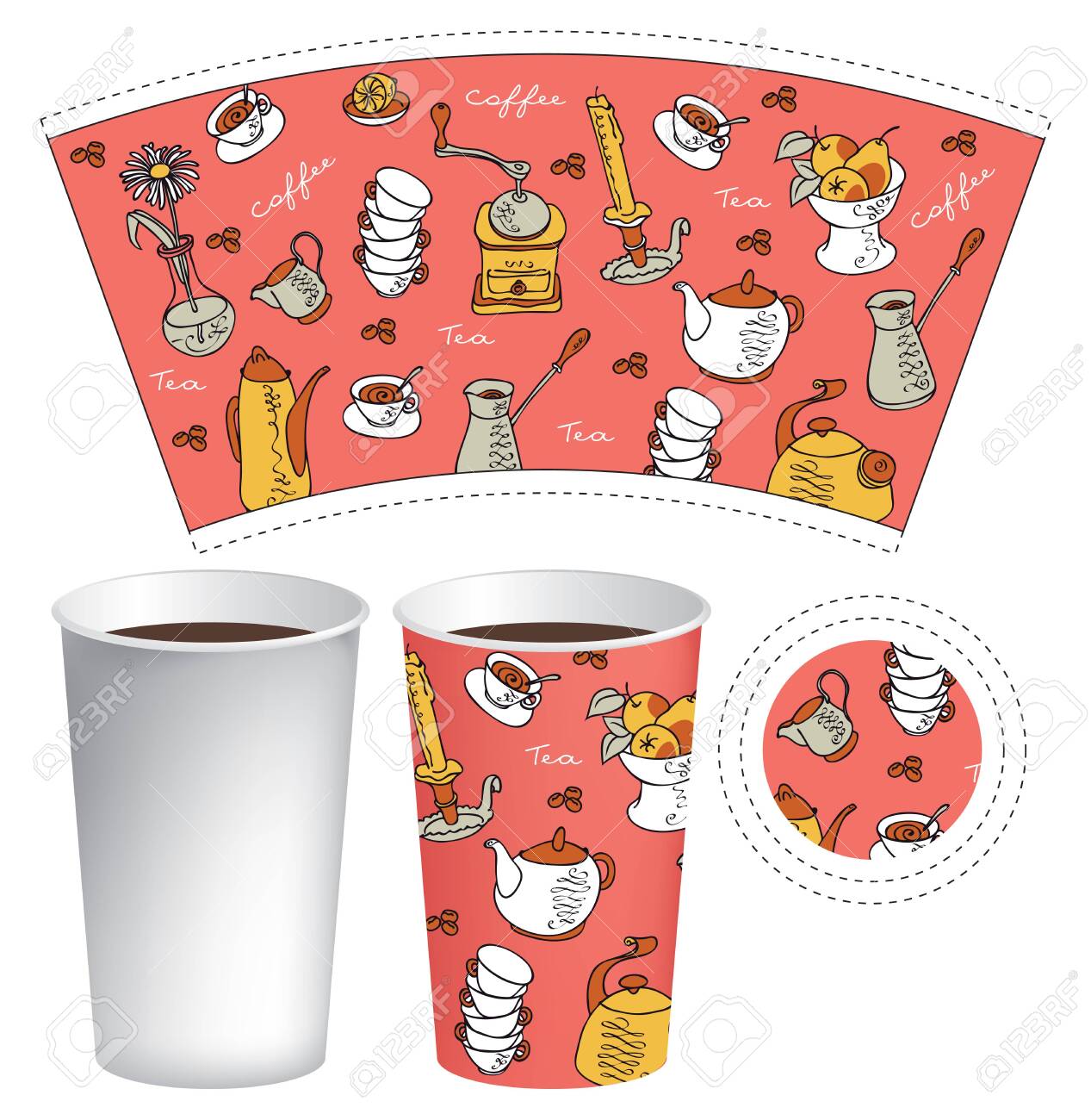 disposable paper cups for hot drinks