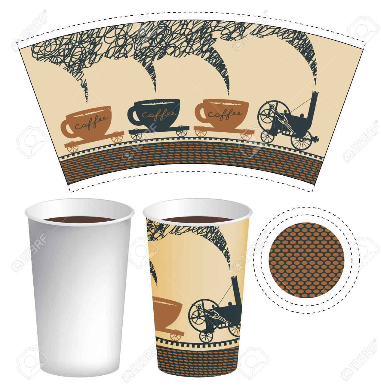 disposable paper cups for hot drinks