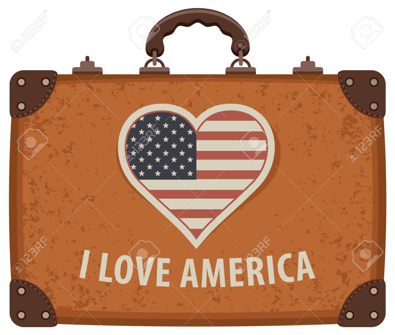 american travel suitcase