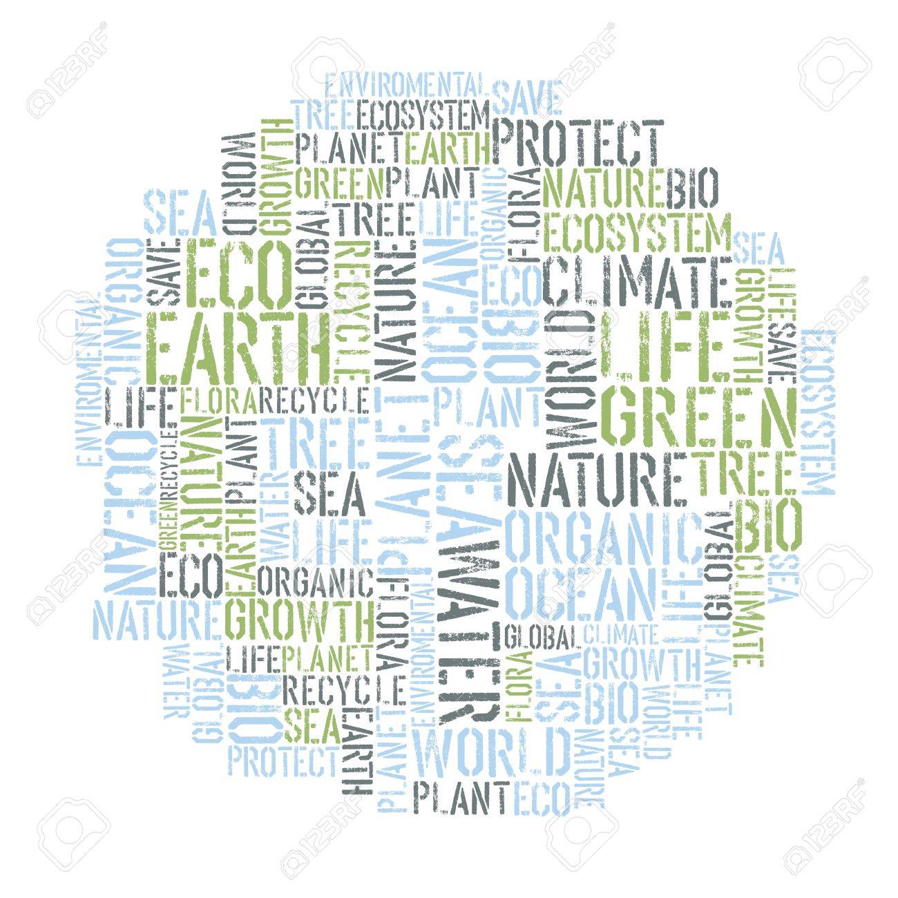ecology earth concept word collage environmental poster design word collage template
