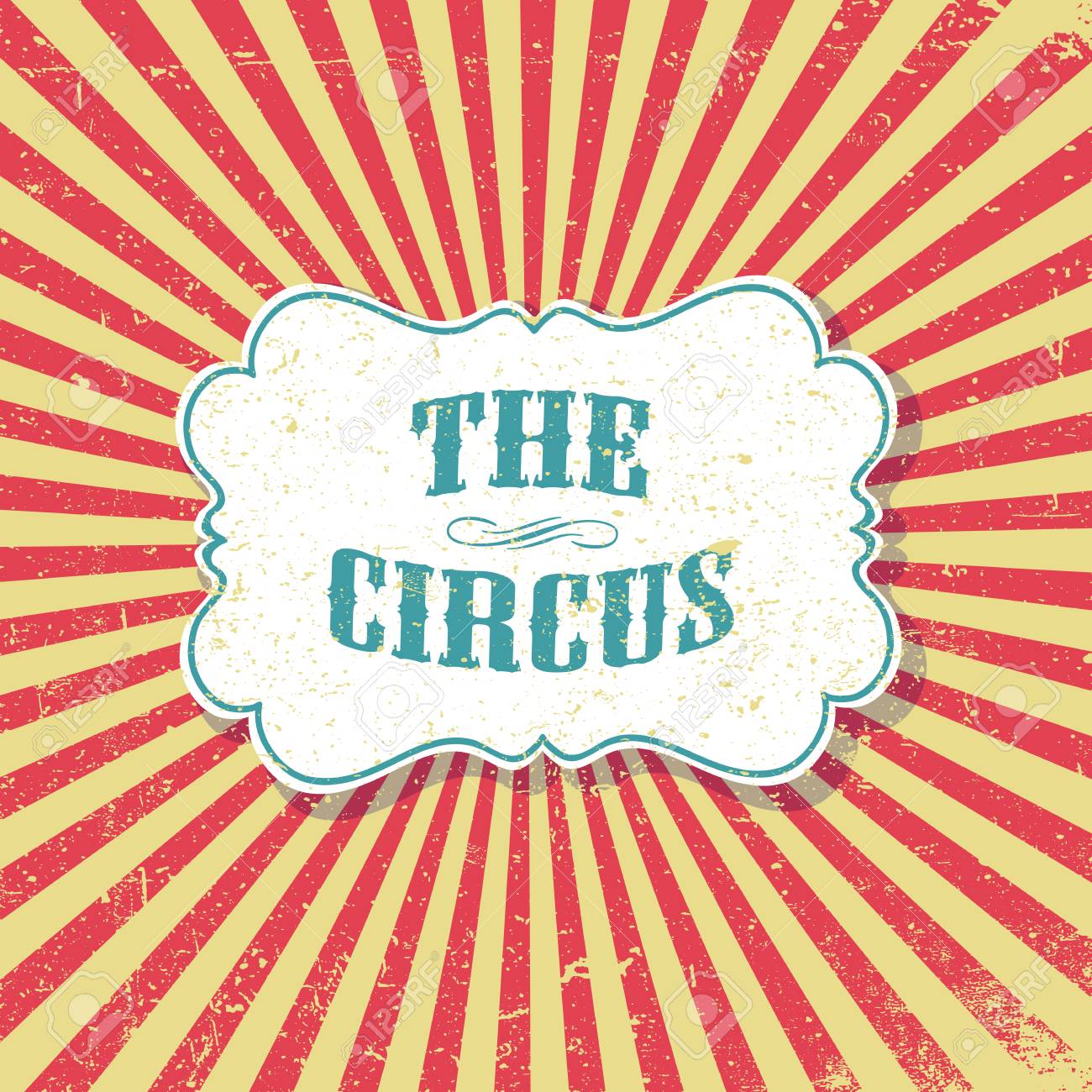サーカス グランジ レトロな背景 ビンテージのサーカス ポスター テンプレート のイラスト素材 ベクタ Image