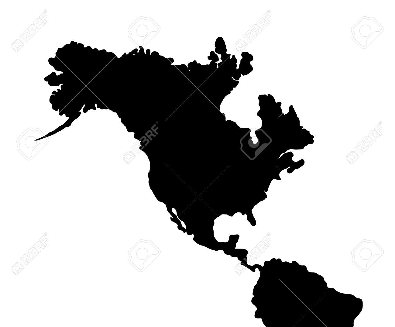 north america earthquake map of continent stock photo picture and