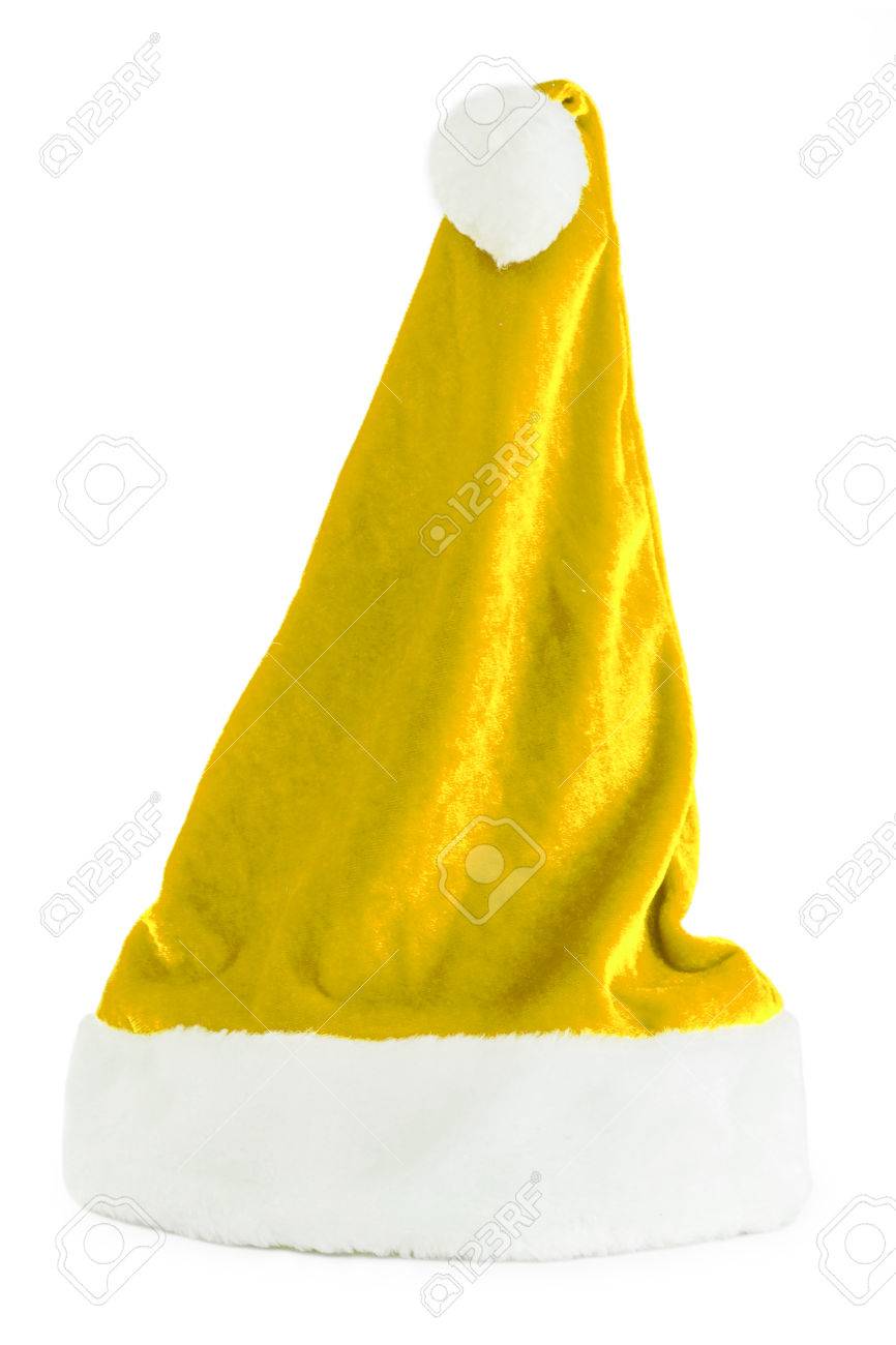 yellow christmas hat