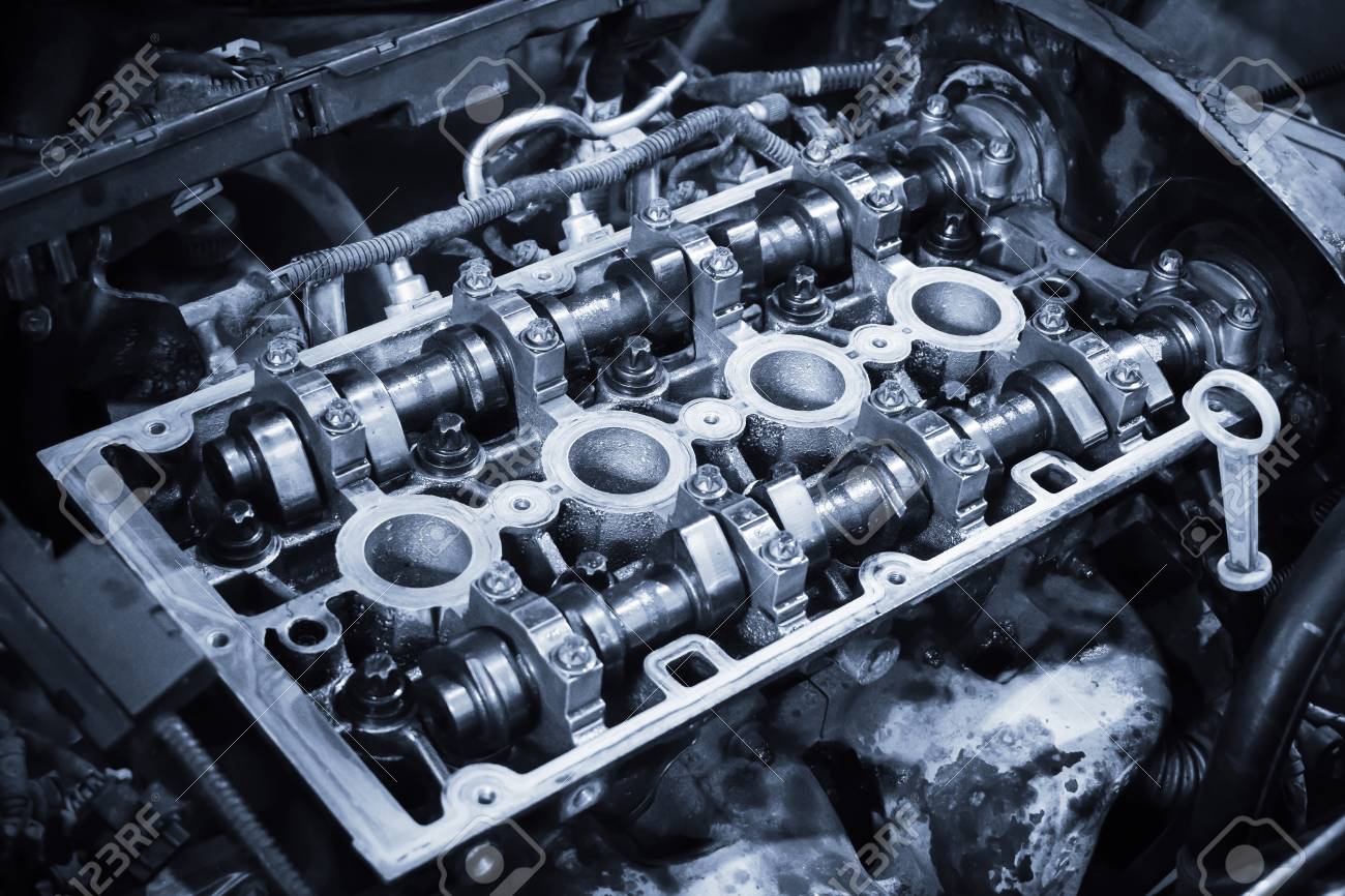 open car engine closeup automobile service nobody overhaul automobile servicing