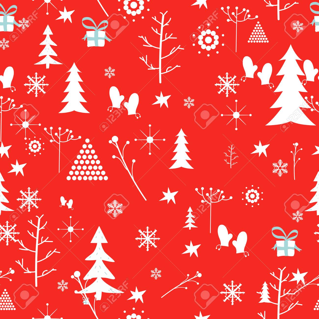 Christmas Background Seamless Tiling Great Choice For Wrapping Royalty Free Cliparts Vectors And Stock Illustration Image 48256563