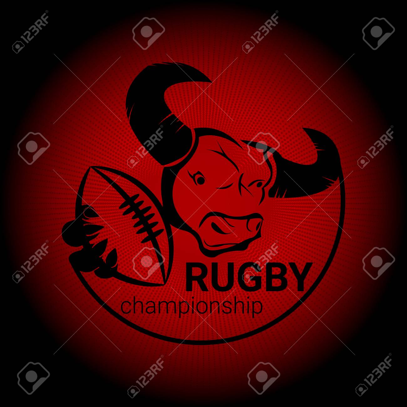 American Football, Team Bulls. A Sports Logo, Emblem. Royalty Free SVG,  Cliparts, Vectors, and Stock Illustration. Image 68896912., image size:1300x1300