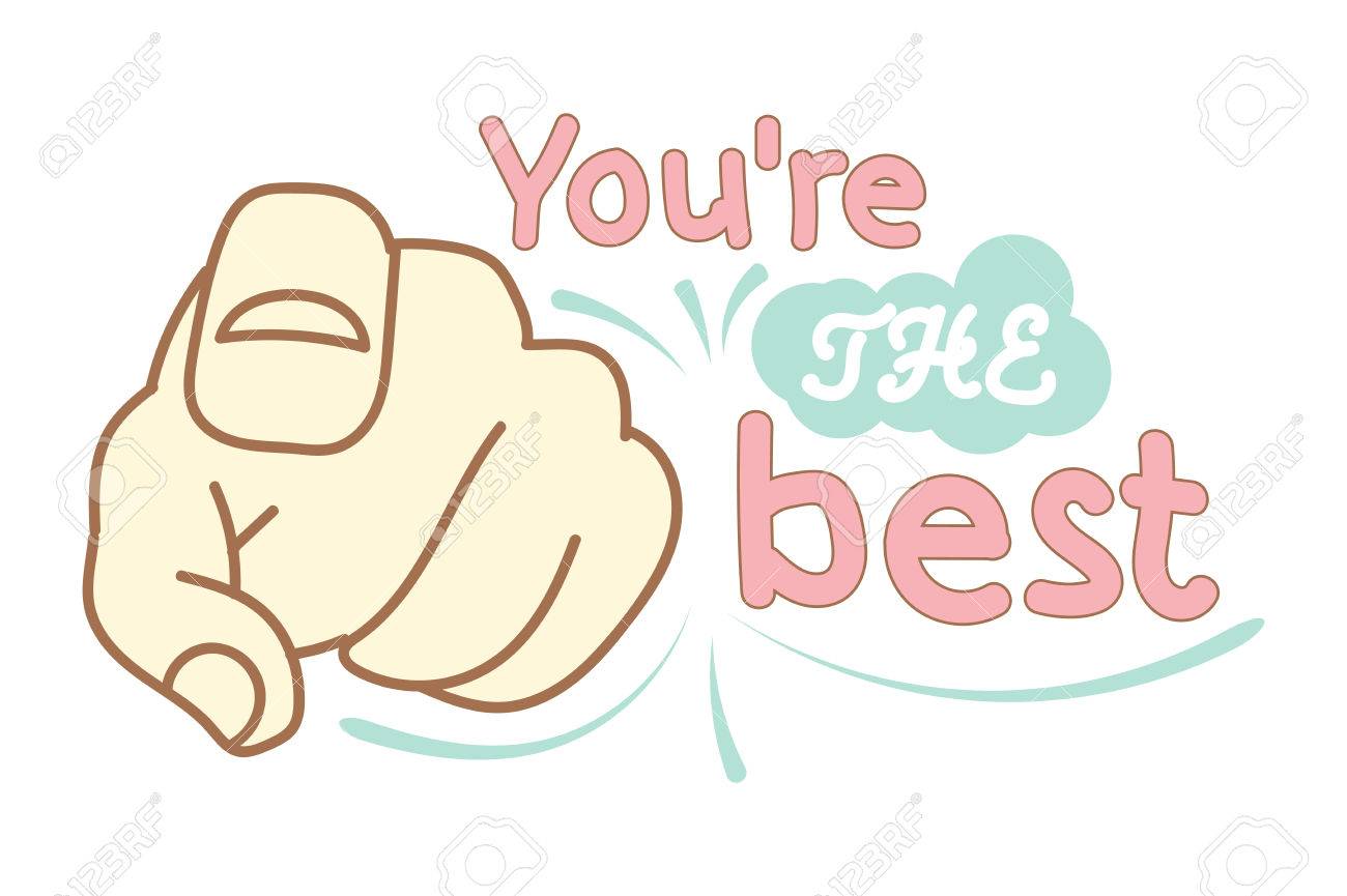 あなたにポイントを渡します あなたが 1 番です 手レタリング ベクトル印刷ポスター フレーズ 衣類のカード デザイン 面白い写真 のイラスト素材 ベクタ Image