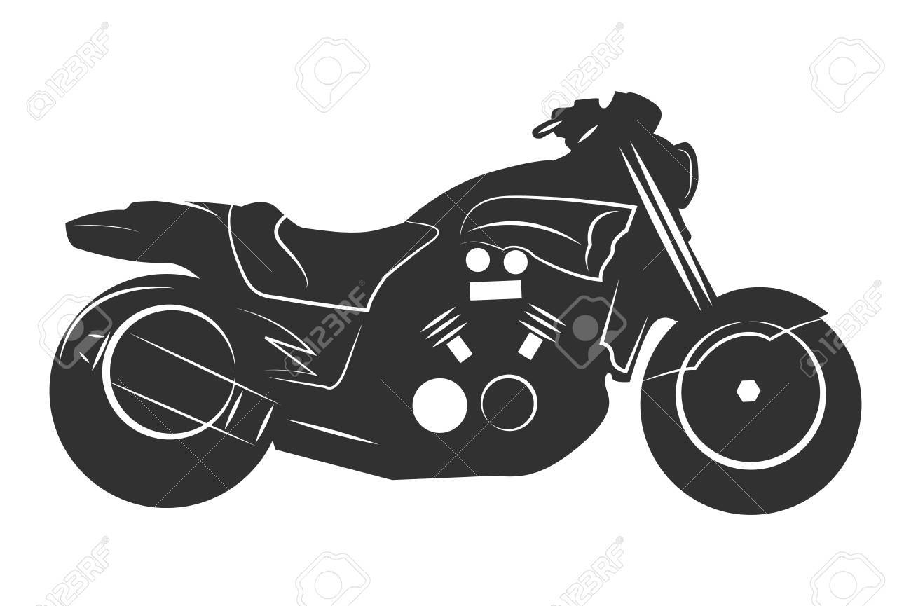 黒のオートバイ 白い背景上に分離 モノクロのベクター イラストです のイラスト素材 ベクタ Image 黒のオートバイ 白い背景上に分離 モノクロのベクター イラストです のイラスト素材 ベクタ Image