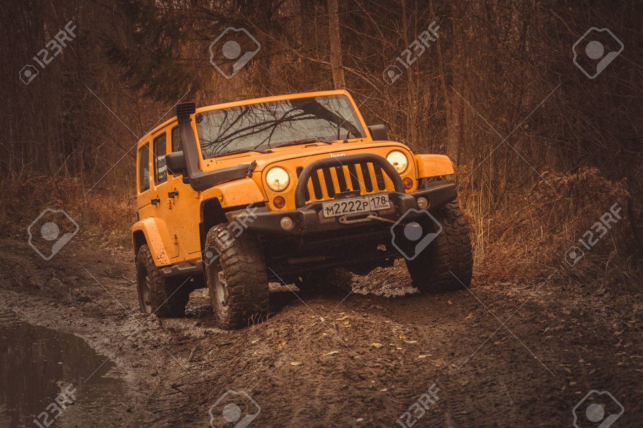 Jeep Wrangler Off Road >> Leningrad Oblast Russia October 22 2016 Offroad Expedition Jeep Wrangler Off Road >> Leningrad Oblast Russia October 22 2016 Offroad Expedition