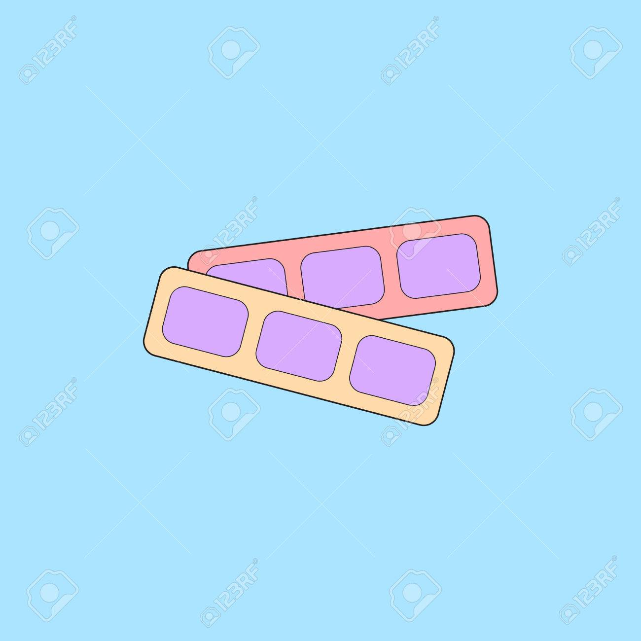 movie tickets vector illustration in flat style cinema blank
