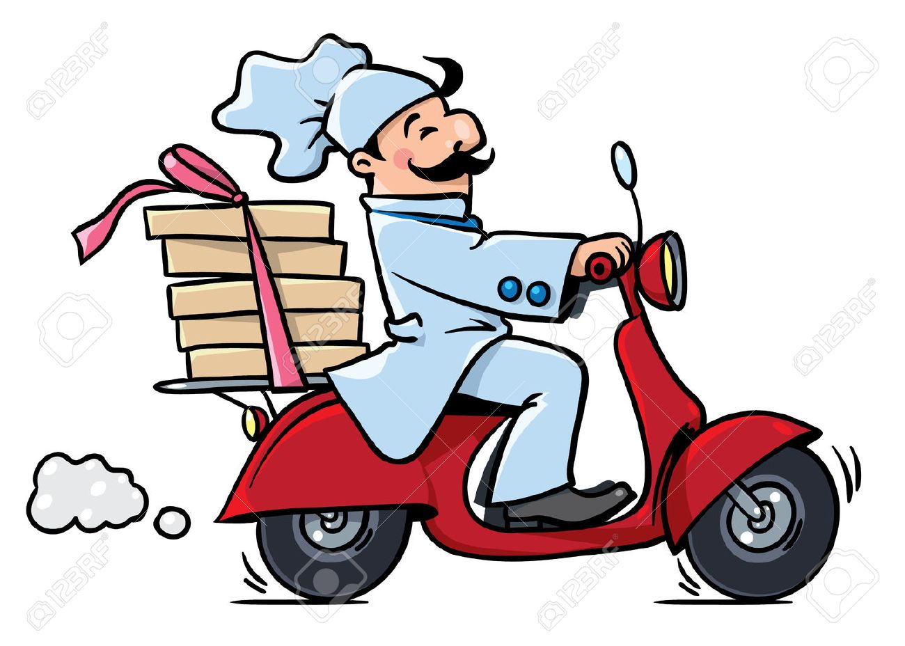 Emblème Ou Illustration Du Chef De Pizza Drôle Ou Boulanger Monte Un