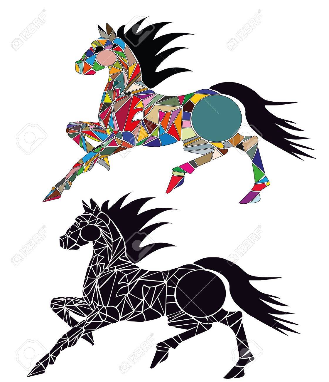 競馬のイラストの色から成るのイラスト素材 ベクタ Image 競馬のイラストの色から成るのイラスト素材 ベクタ Image