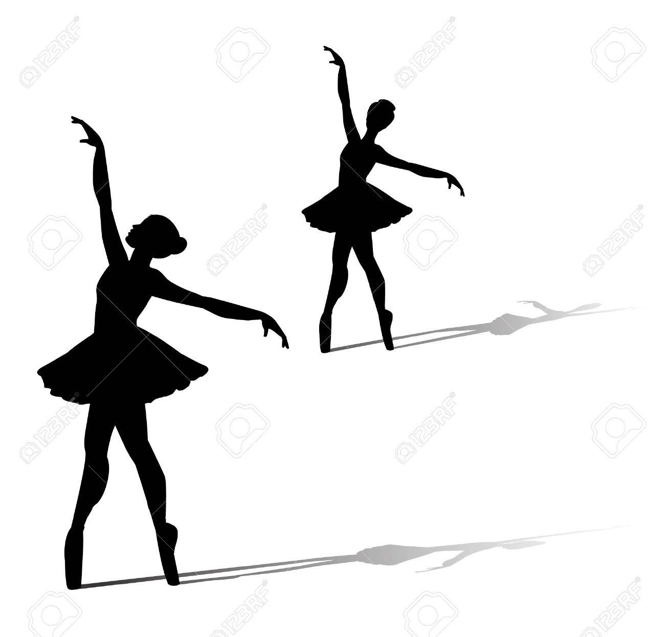 Die Tanzerin Silhouette Auf Weissem Hintergrund Lizenzfrei Nutzbare Vektorgrafiken Clip Arts Illustrationen Image 60800452