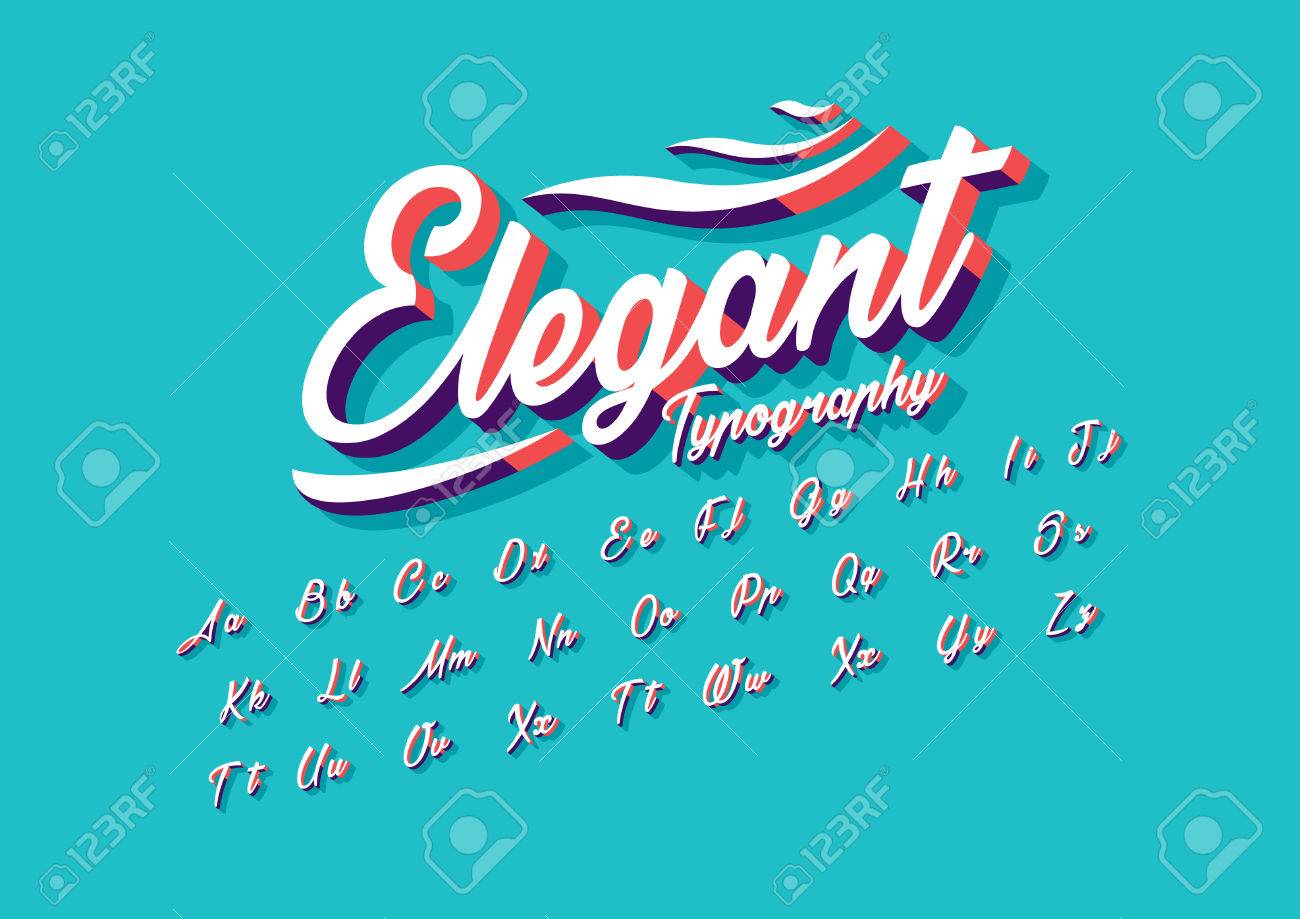 cursive font