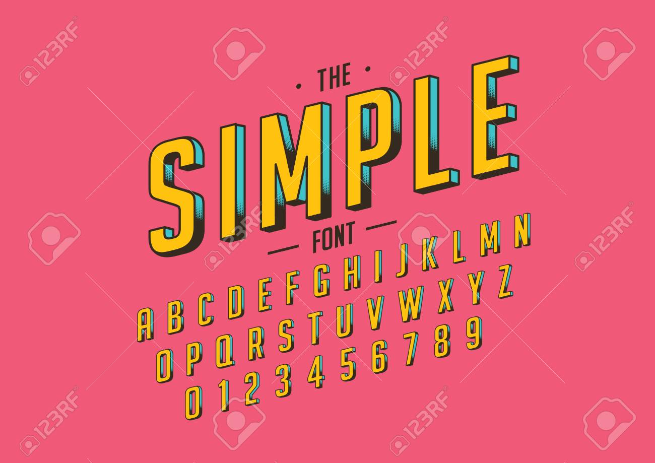 レトロな太字フォントとアルファベットのベクトル のイラスト素材 ベクタ Image レトロな太字フォントとアルファベットのベクトル のイラスト素材 ベクタ Image